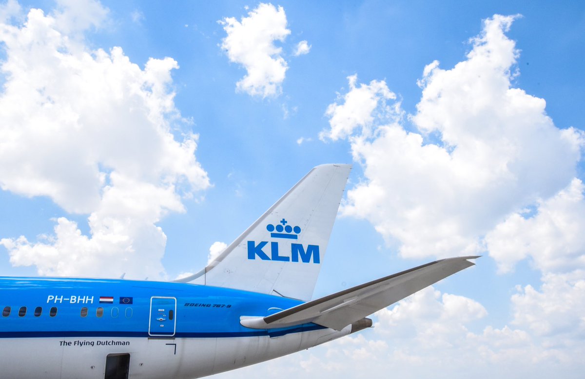 iah's tweet photo. We love seeing this aircraft back at IAH ✈️ 

Now boarding @KLM! We are reconnecting Houston to the world 🌎 https://t.co/JYVfBdynn9