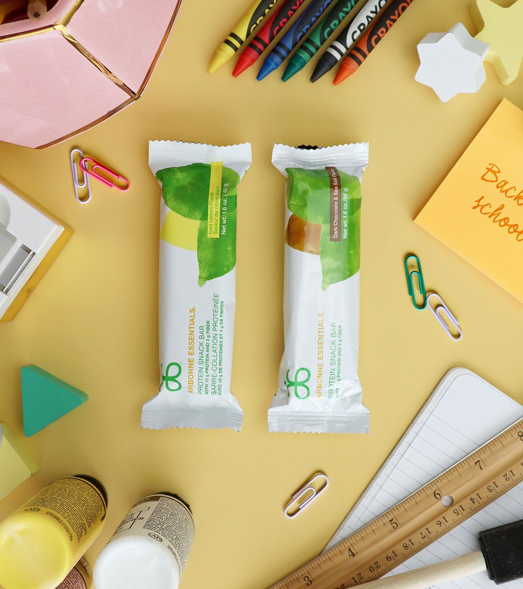 ArbonneCanada's tweet photo. Raise the bar on snacking this school year with our Arbonne Essentials® Protein Snack Bars.
--
Offrez à vos enfants des collations saines à la rentrée avec les Barres-collations protéinées Arbonne Essentials®.
#ArbonneEssentials #BackToSchool
https://t.co/Q2ZoBWObY1 https://t.co/lrC2mtDvFN