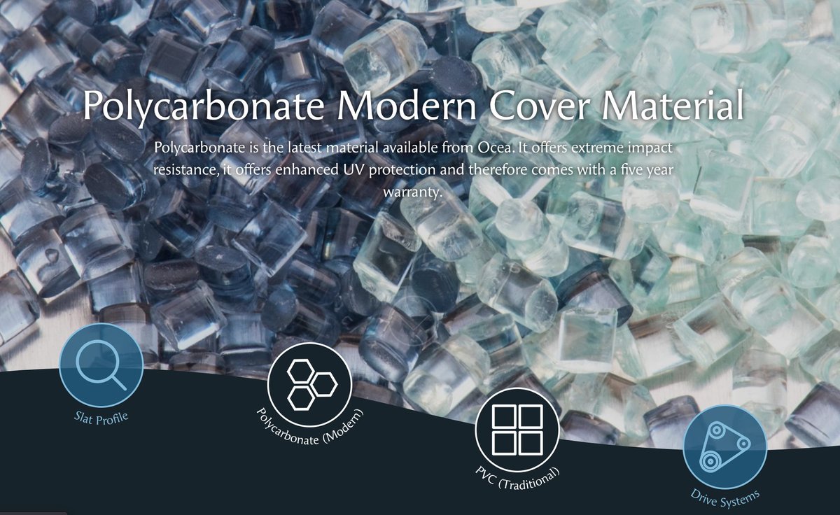 OceaUK's tweet image. *Polycarbonate Modern Cover Material*

The polycarbonate granules are normally produced as a clear plastic – alternatively they can be extruded with an additive to achieve any colour you can imagine...

#SwimmingPoolCover #OceaPoolCover #UKManufacturing #PoolCover #OCEACovers