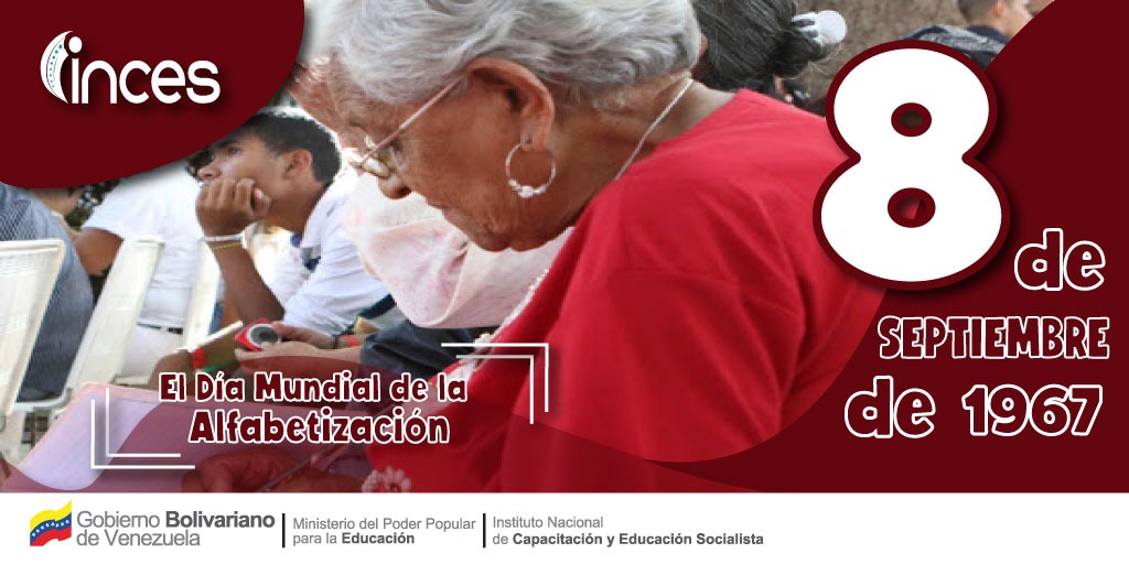 incesnoticmir's tweet photo. Desde hace 53 años la @UNESCO_es promueve la Alfabetización en el mundo, declarando el #8Sep Día Internacional de la Alfabetización, por eso destacamos nuestra labor y compromiso con el pueblo venezolano desde cada uno de nuestros espacios educativos  #DíaDeLaAlfabetización https://t.co/wUyVqRz8FB
