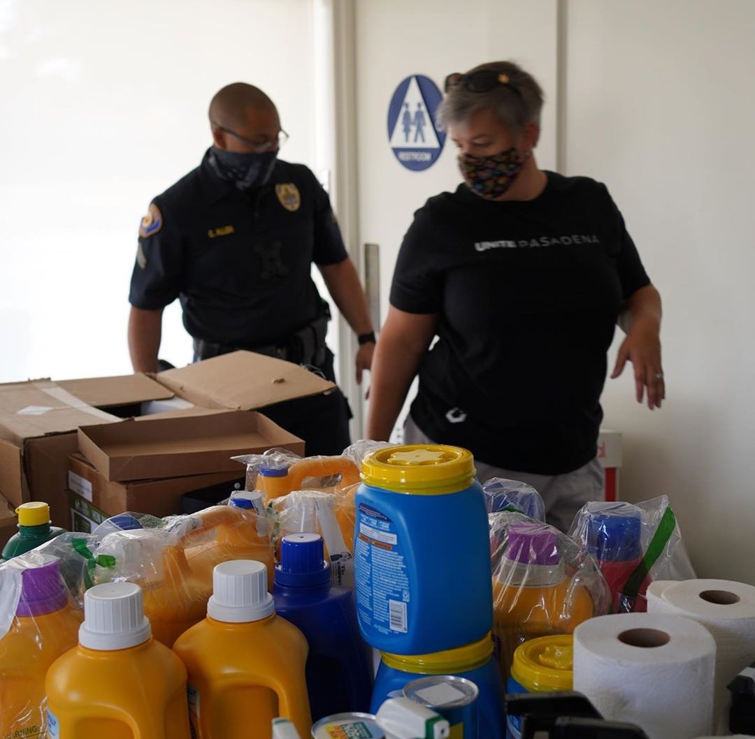 Nationalpal's tweet photo. #TellEmTuesday Pasadena PAL won't let COVID-19 slow them down! They recently collected and donated home essentials for families in their community. #giveback #community #police #WeArePAL https://t.co/WwsB396wqZ