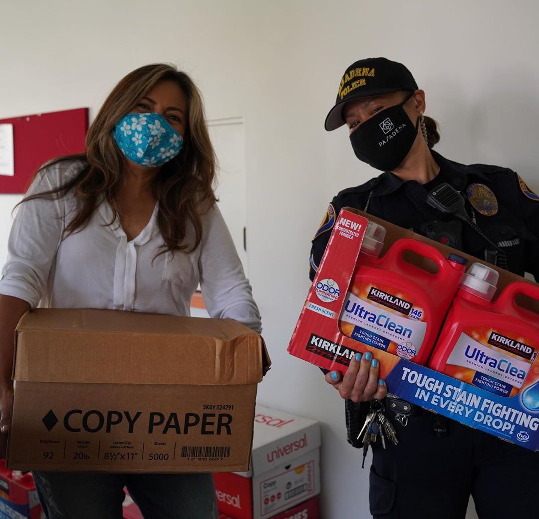 Nationalpal's tweet photo. #TellEmTuesday Pasadena PAL won't let COVID-19 slow them down! They recently collected and donated home essentials for families in their community. #giveback #community #police #WeArePAL https://t.co/WwsB396wqZ