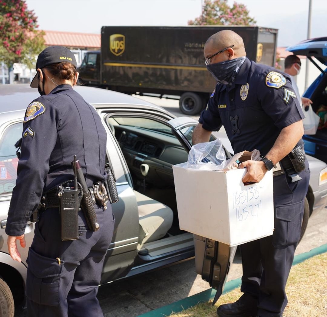Nationalpal's tweet photo. #TellEmTuesday Pasadena PAL won't let COVID-19 slow them down! They recently collected and donated home essentials for families in their community. #giveback #community #police #WeArePAL https://t.co/WwsB396wqZ