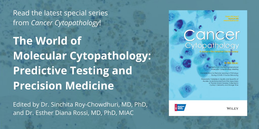 CancerCytopath's tweet photo. Hot off the press! Our September issue features a special article series on #MolCytoPath edited by @Sinchita_Roy &amp; @DianaEstherossi that you won’t want to miss. Access the research here: https://t.co/NWKrnXV0Zr 🔬

CC: @bfaquin 
#Cytology 
#CytoPath 
#MolPath https://t.co/vQbL57pRwv