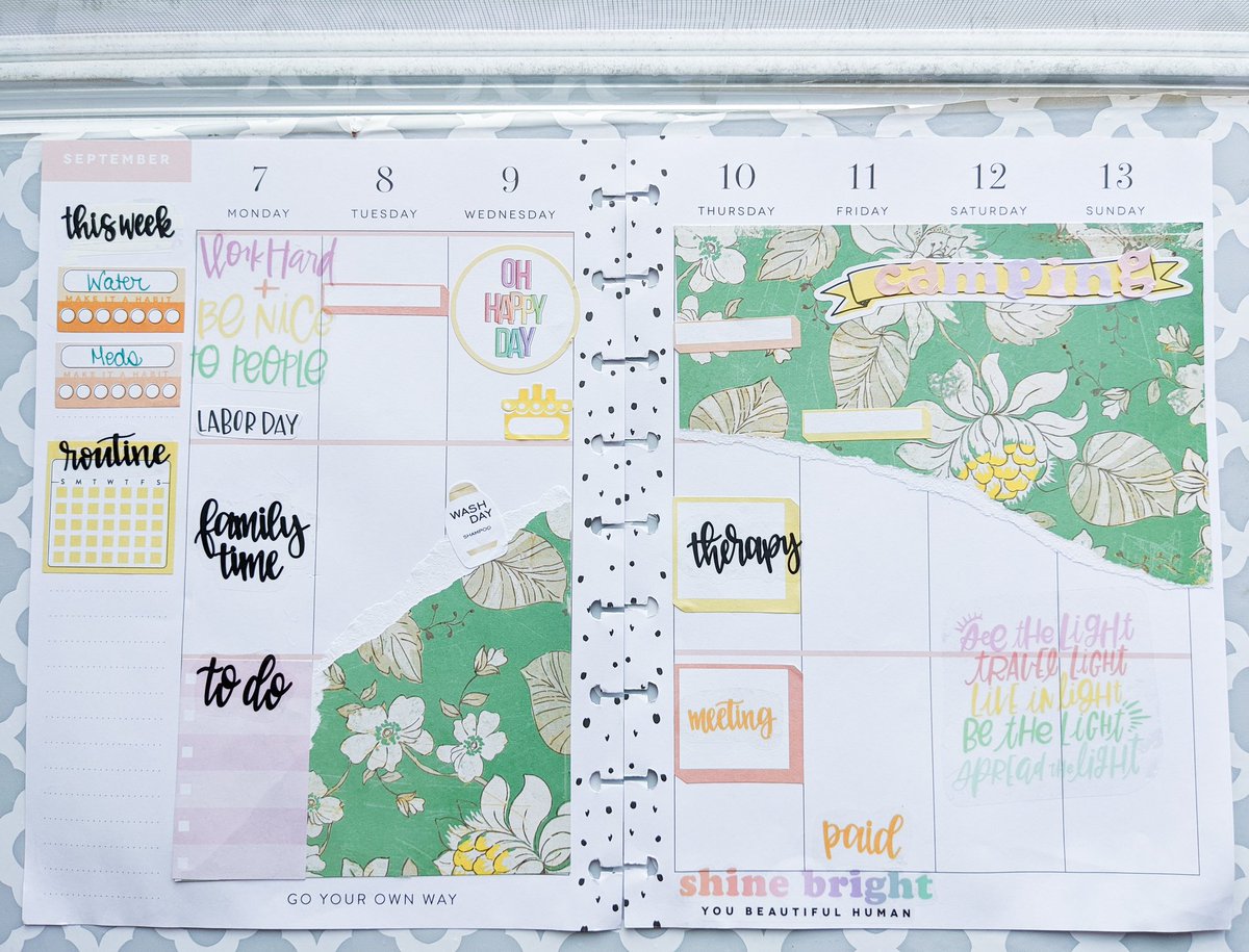 I love my planner this week! I used stickers from #thehappyplanner and #kellofaplan