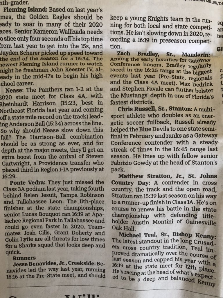 defyagerunning's tweet photo. Boys and Girls @CreeksideATH XC team leaders Jesse and Ashlyn in Times Union today. Look for strong results  from boys under new coach @CashTampa and perennially strong girls team under @mandyccrnr #redandblackforever https://t.co/lcdeagJbRZ