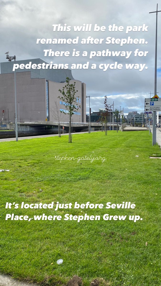 steo_gately's tweet photo. Here are photos we took this morning of the linear park. Itโs located just before Seville Place, where Stephen grew up โค๏ธ #StephenGately #RememberingSteo #Dublin #StephensLegacy #Tribute https://t.co/mGGoDMMHBu