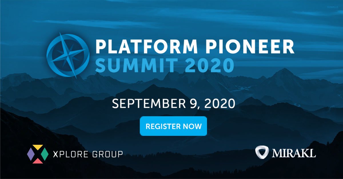 Morgen kan je virtueel aanwezig zijn op de Platform Pioneer Summit van #Mirakl. Een evenement gewijd aan #platform- en #marktplaatsstrategie. Ontdek de succesverhalen van Platform Pioniers. miraklsummit2020.com/emea?promo=XPL…
Promotiecode “XPLORE”