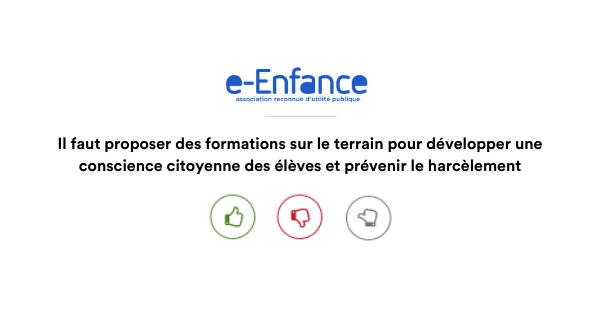 eenfance's tweet photo. Ensemble, luttons contre le harcèlement scolaire en formulant vos suggestions ici 👇contribuez au changement :
https://t.co/qMXwV751oZ
@RamsaySante @Make_org
#citoyensensembles #nonauharcelement #makeorg #NetEcoute #eEnfance https://t.co/2J2H0Tr4Qc