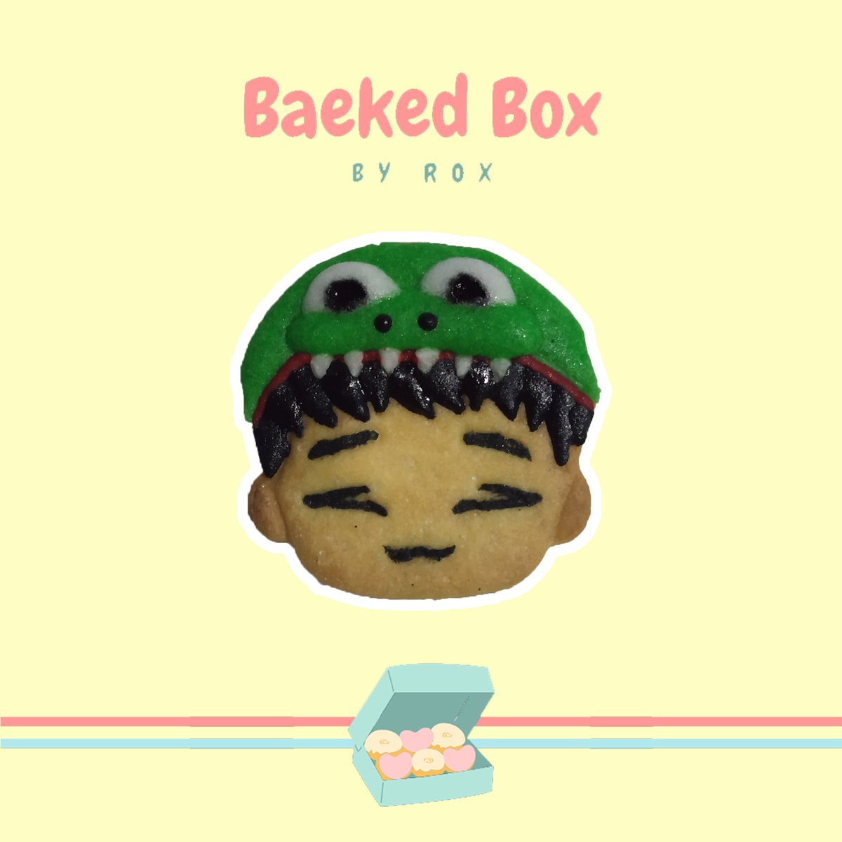 baekedbox's tweet photo. [SAMPLE] Dino Chen Cookie

2x2 inches sugar cookie base with royal icing design.

#royalicingcookies #personalizedcookies #kpopcookies #exocookies https://t.co/F755IgN5NV