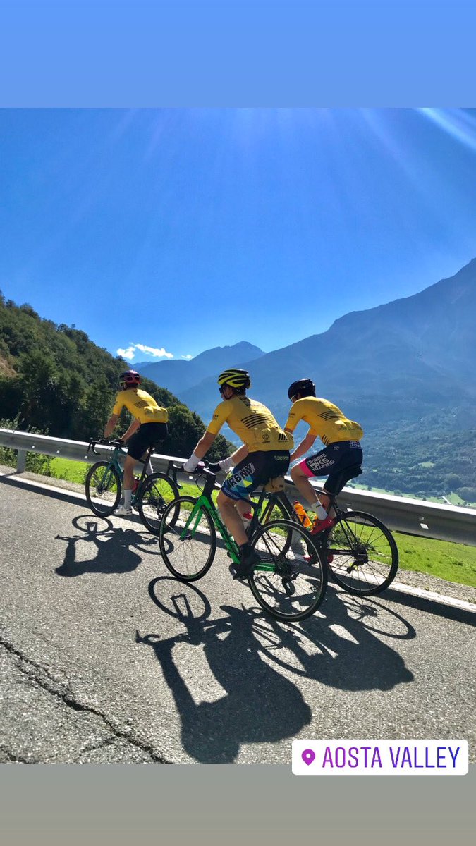 HolohanCoaching's tweet photo. Another 👌 #ProExperience
In the idyllic location of the Aosta Vally for @NOMANCampaign in their #GranFondo preparation. https://t.co/4uQtGesiPc