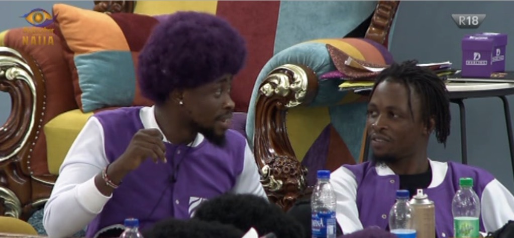 BBNaija's tweet photo. Oga and Depo live in action! RT if you think this regime is in sync.

https://t.co/uAkXPXUILr
#BBNaija #BBLiveBlog https://t.co/dNS44dyC3r