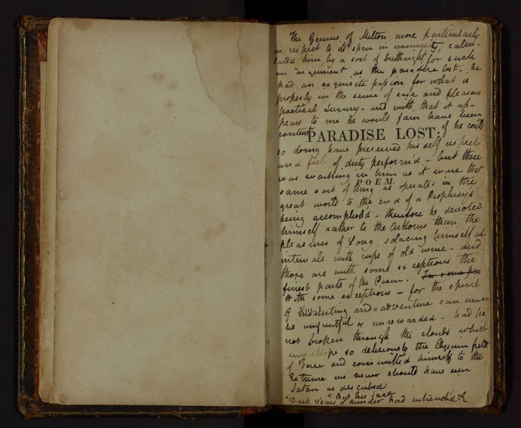parnassion's tweet photo. Keats’ copy of Paradise Lost https://t.co/vauWAjdR0c
