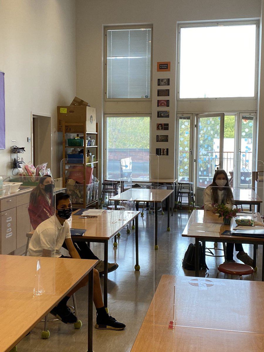 KaristiC's tweet photo. It was awesome to have students back on campus today @AAS_Moscow. Huddle A today and Huddle B tomorrow. It’s great to be a Penguin. #hybridlearning #aas_moscow #lovelearning https://t.co/cswiG3o2QO