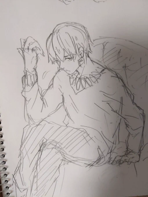 ギルガメッシュを描いて満足したんで寝ます。ギル〜〜〜! 