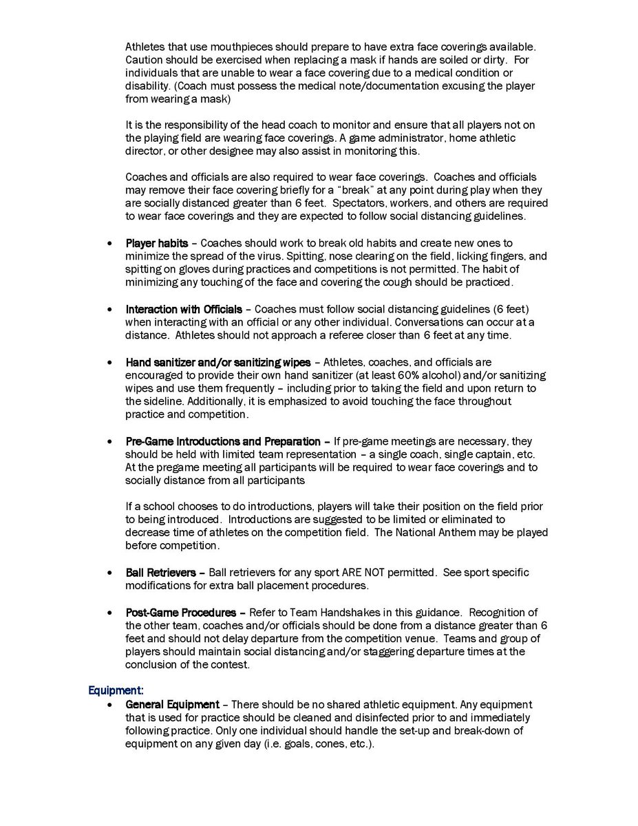 OnlyInBOS's tweet photo. The Massachusetts Interscholastic Athletic Association Soccer COVID-19 Related Playing Rule Modifications:

No slide tackles.

No headers.

No defensive walls.

Corner kicks now indirect kicks.

Indirect kick if you place your hands on any part of an opposing team member’s body. https://t.co/BlHyX1K2u6