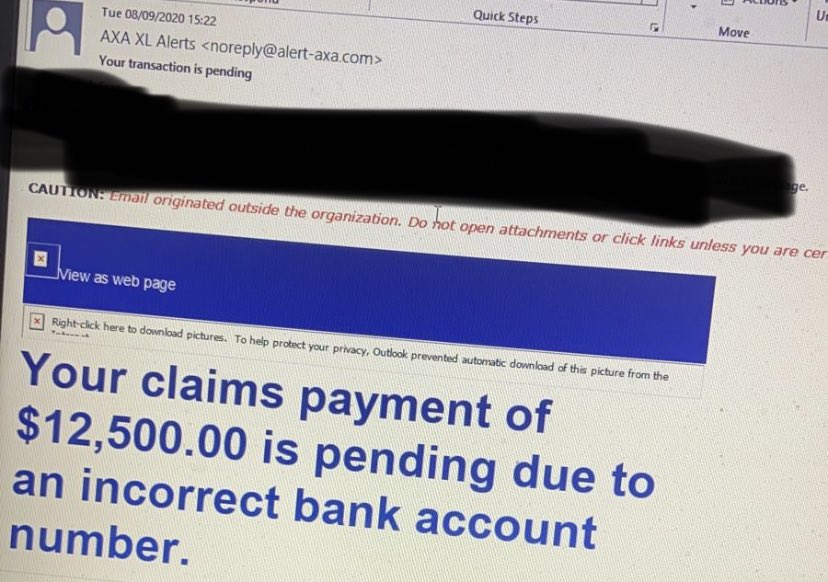 Melbrails's tweet photo. @AXA is this a spam email ? https://t.co/zKW8oqb00R