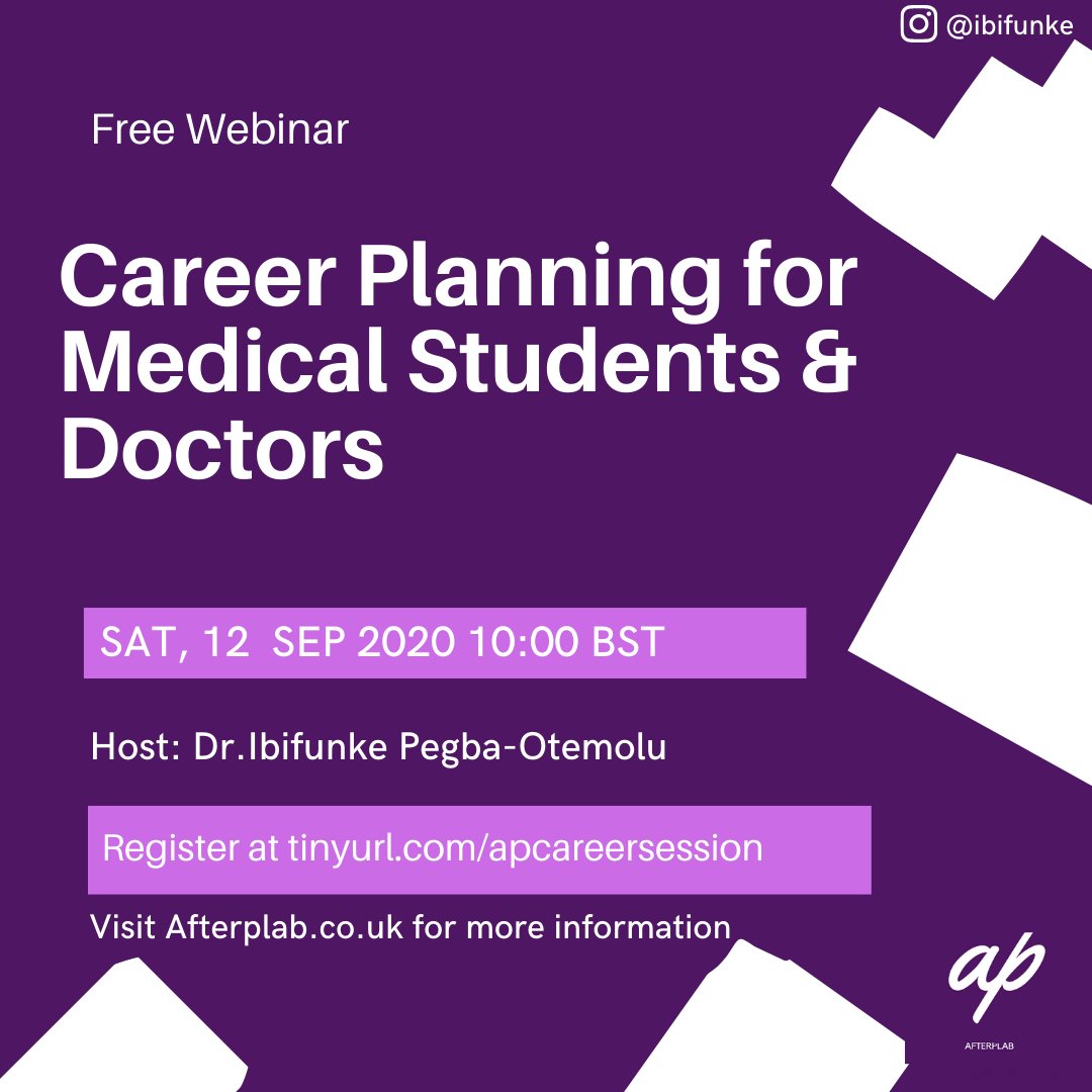 DrIbifunke's tweet photo. This is happening. Be kind and tell a friend. It's the talk I wish I had received and was wise enough to listen to.
Click on the link to register 
#MedTwitter https://t.co/LYMDX7XAut