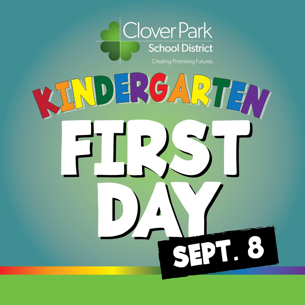 CloverParkSD's tweet photo. Get those tablets ready! It's the first day of school for kindergartners in Clover Park School District. Share your first day photos at #CPSDFirstDay so we can see our newest students in action! #CPSDFutureReady https://t.co/EkmYGu7jZt