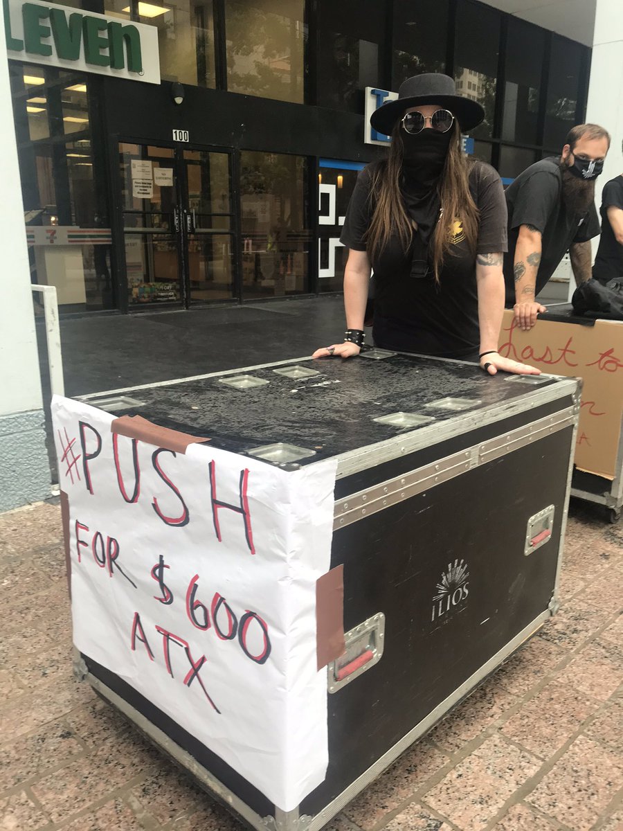 TexasAFLCIO's tweet photo. #Pushfor600atx https://t.co/ksGB0Wb14y