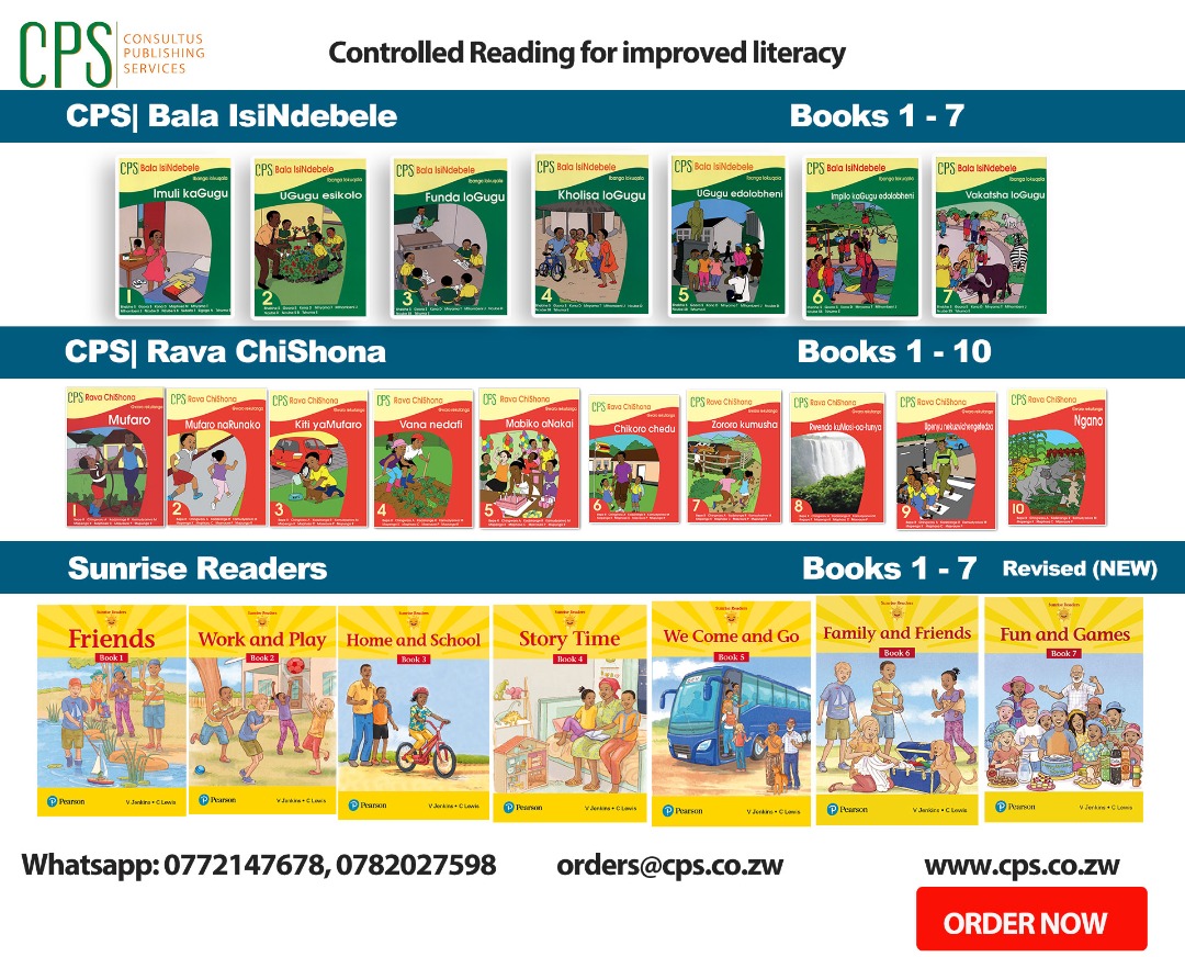 ConsultusPub's tweet photo. Today we join the world in celebrating the World Literacy Day. At CPS we contribute to literacy education through the publication &amp; distribution of controlled reading courses such Bala IsiNdebele, Rava ChiShona &amp; Sunrise Readers. 
#InClassWithYou #WorldLiteracyDay2020 https://t.co/Sd2BgkOPKZ