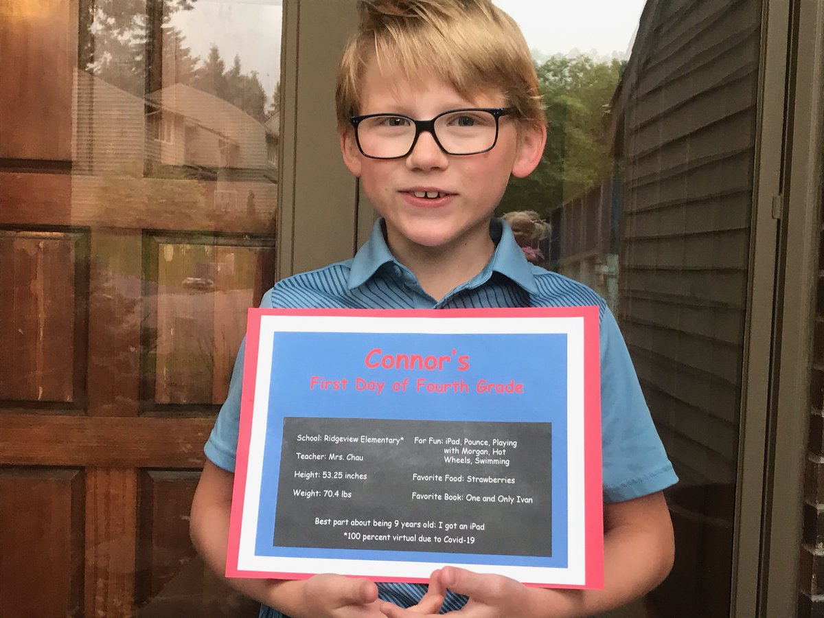 CCXNewsDirector's tweet photo. Happy #firstdayofschool2020! As my son's wonderful teacher in @District271 says, "You've got this!" #BPSfirstday. https://t.co/6PiX74Jn0L