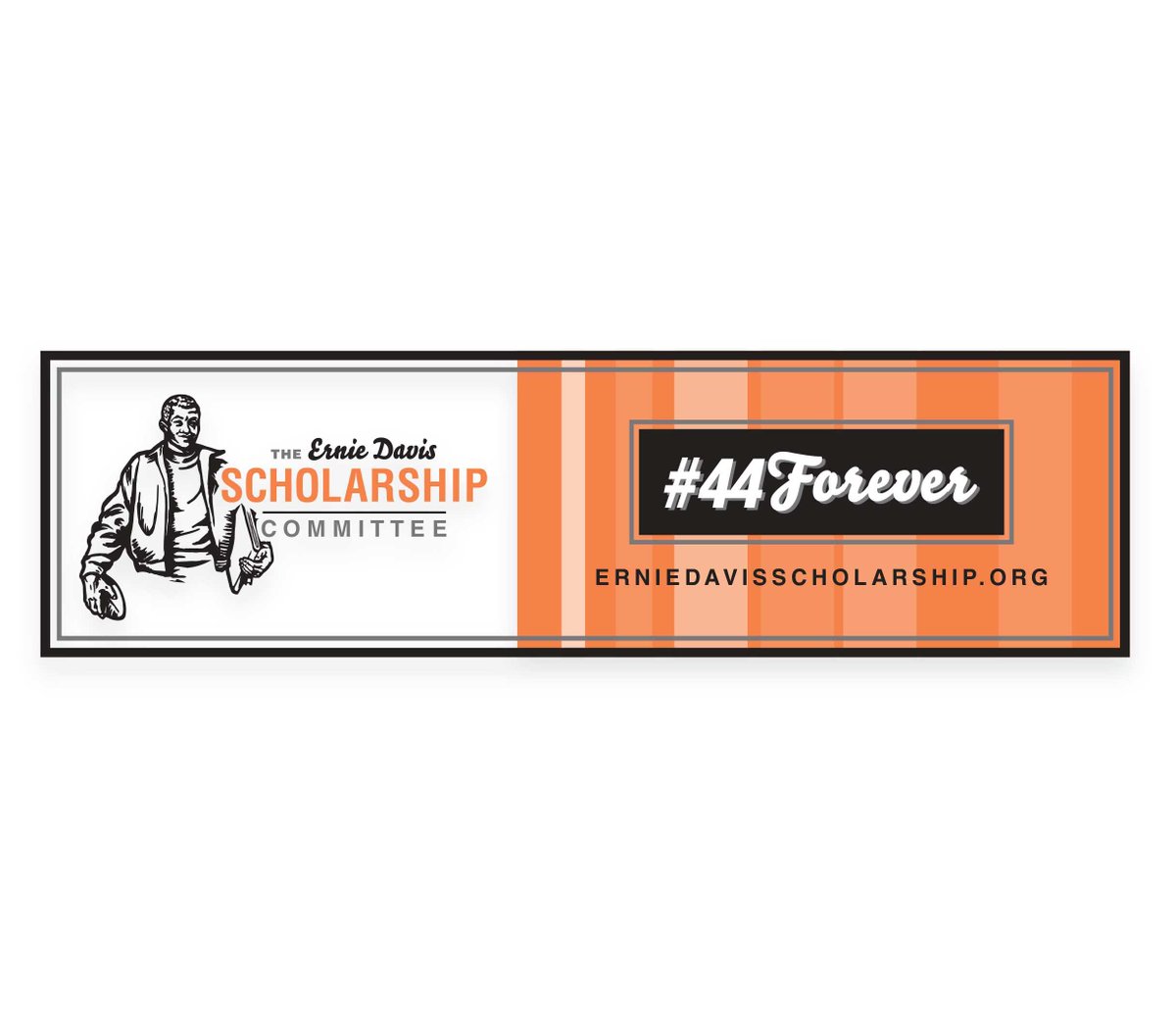 HLA_Marketing's tweet photo. HLA created an engaging custom logo for the Ernie Davis Scholarship Committee. It incorporates the bronze statue that stands in front of the Ernie Davis Academy. The essence of the statue, the Academy and namesake are all captured.  https://t.co/4a09i31ft2  #44Forever https://t.co/i3vYIj6w2o