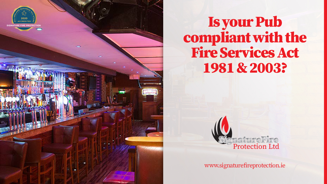 SignatureFire's tweet image. With the government's recent news that public houses will be allowed to reopen on the 21st September it is extremely important to make sure your premises is complying with the Irish law. 

Give us a call today 01 612 0654 or email us on info@signaturefireprotection.ie.
