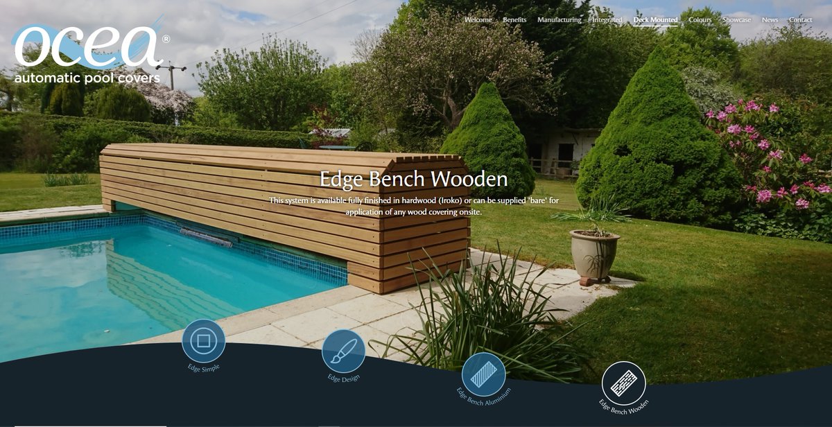 OceaUK's tweet photo. The Edge wooden bench system is designed to complement your pool and its surroundings.
#PoolBuilding @poolbuilders1
@poolandspascene #ukmanufacturing #poolproject #poolcover #residentialpool https://t.co/39EjLPfmdw