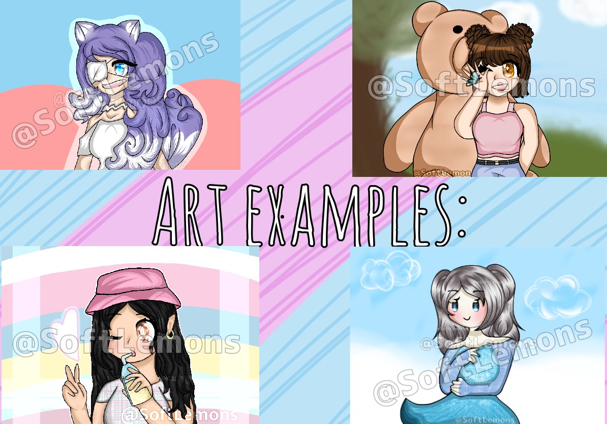 SoftLemons's tweet photo. Art raffle 🗿🤏❤️

Rules:
retweet
follow  me
comment ur character

Extra entries in thread
#royalehigh #adoptme #roblox #art #artraffle #rhtc #RHTCart #royaleightrade #adoptmetrading #royalehightrades #royalehighgiveaway #adoptmegiveaway #Adoptmetrade 
sorry  for  random  tags https://t.co/D3OPuFCZeU