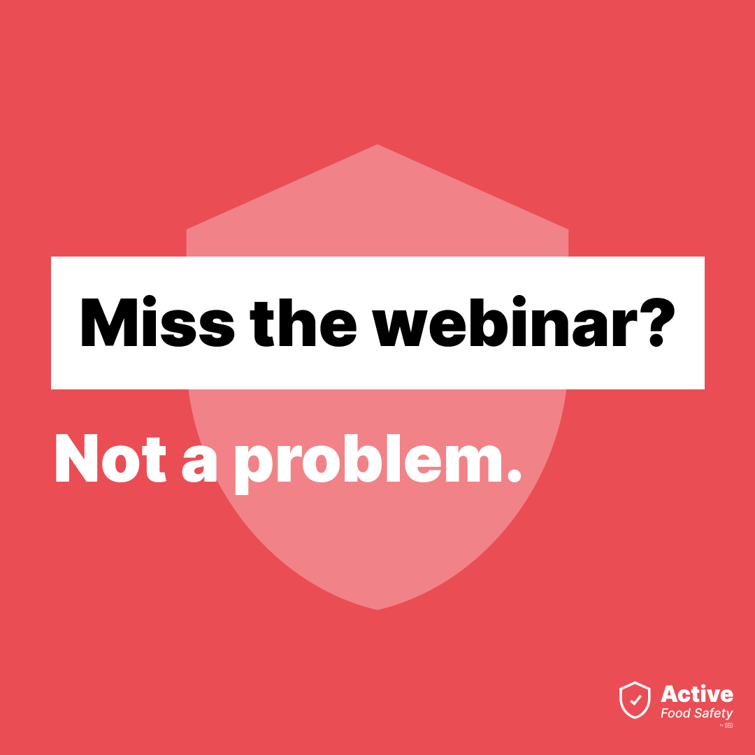 activefoodsafe's tweet photo. If you missed our first webinar, don't fret! You can now view the entire webinar on our website, at any time, for free! 

https://t.co/5e6WZkdj99

#foodsafety #foodindustry https://t.co/gYw5xMhFAH