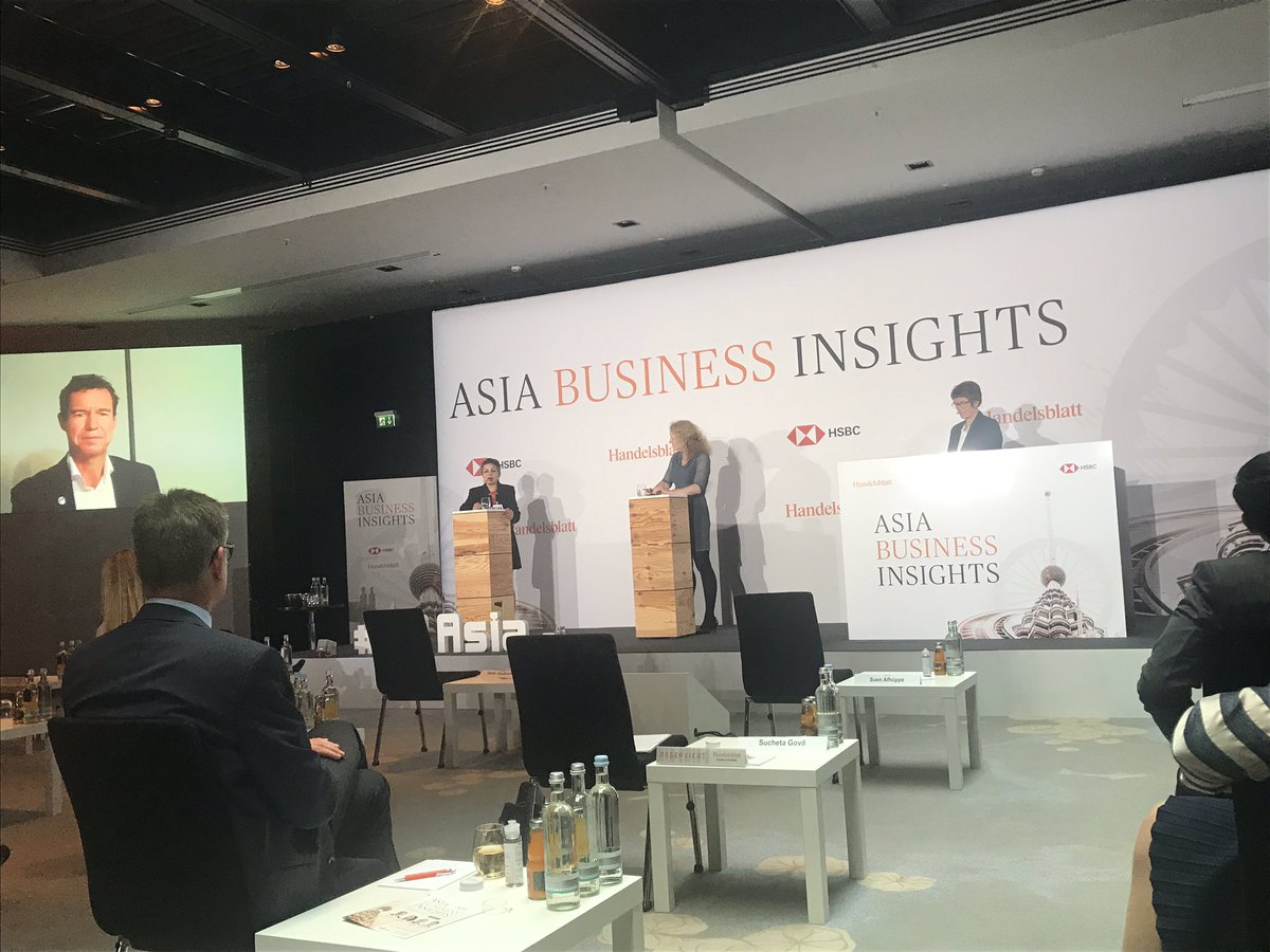 svenjapaul's tweet photo. „China has always been important for us. What we see in the industries that we operate in is a huge ability to innovate. The appetite for doing green business is high“ says @Suegovil, CCO of @covestro, at the #HBAsia. https://t.co/L5LXKnJ8TI
