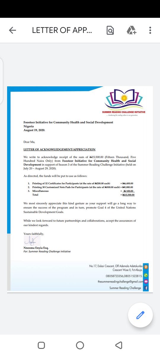 FoosteerNGO's tweet photo. As part of our commitment 2 equitable quality education among Nigerian children, Foosteer partnered with The Summer Reading Challenge Initiative,for a 6weeks Reading Challenge, July 19th - August 29th 2020 to promote d reading culture among children
#education
#LiteracyDay
#SRC3 https://t.co/hdWV9mIkvC