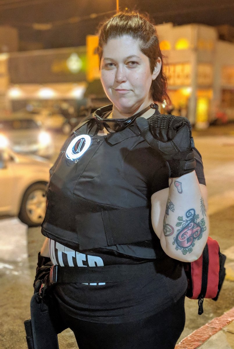 Rise of Real-Life #Superheroes, research photos day 28. This is Temper, aka Krystal Marx, of the Washington Initiative. She's also the deputy mayor of Burien, Wash.  Yup, these hero types are everywhere, including public office. More in the book: peternowak.ca/books/the-rise…