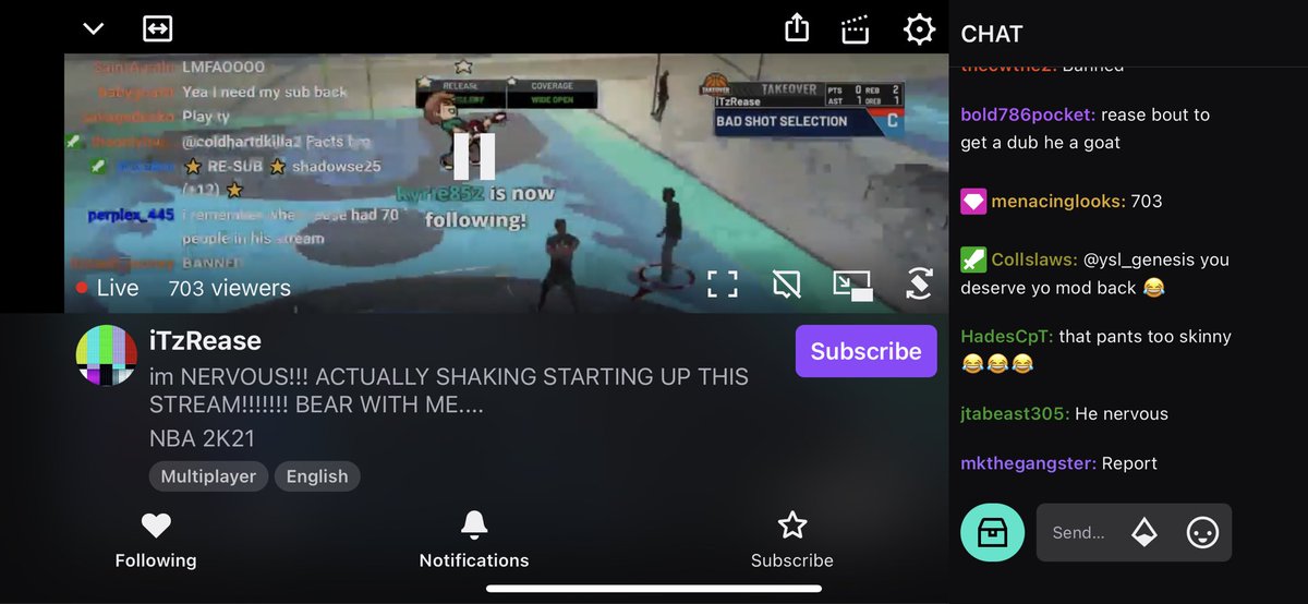 LRoro98's tweet photo. Great stream last night @iTzRease glad you’re back 🔥🔥🔥 https://t.co/BWKDVV0LDL
