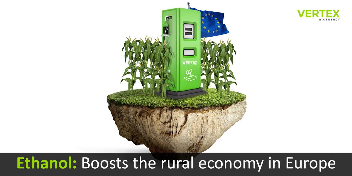 vertexbioenergy's tweet photo. Did you know that Renewable Ethanol, besides helping European farmers open up to new markets, stimulates the rural economy towards the circular economy in Europe? 
 
#bioeconomy #renewableenergy #energytransition #greenenergy #cleanenergy #ecosystem https://t.co/uuCexpS1b7