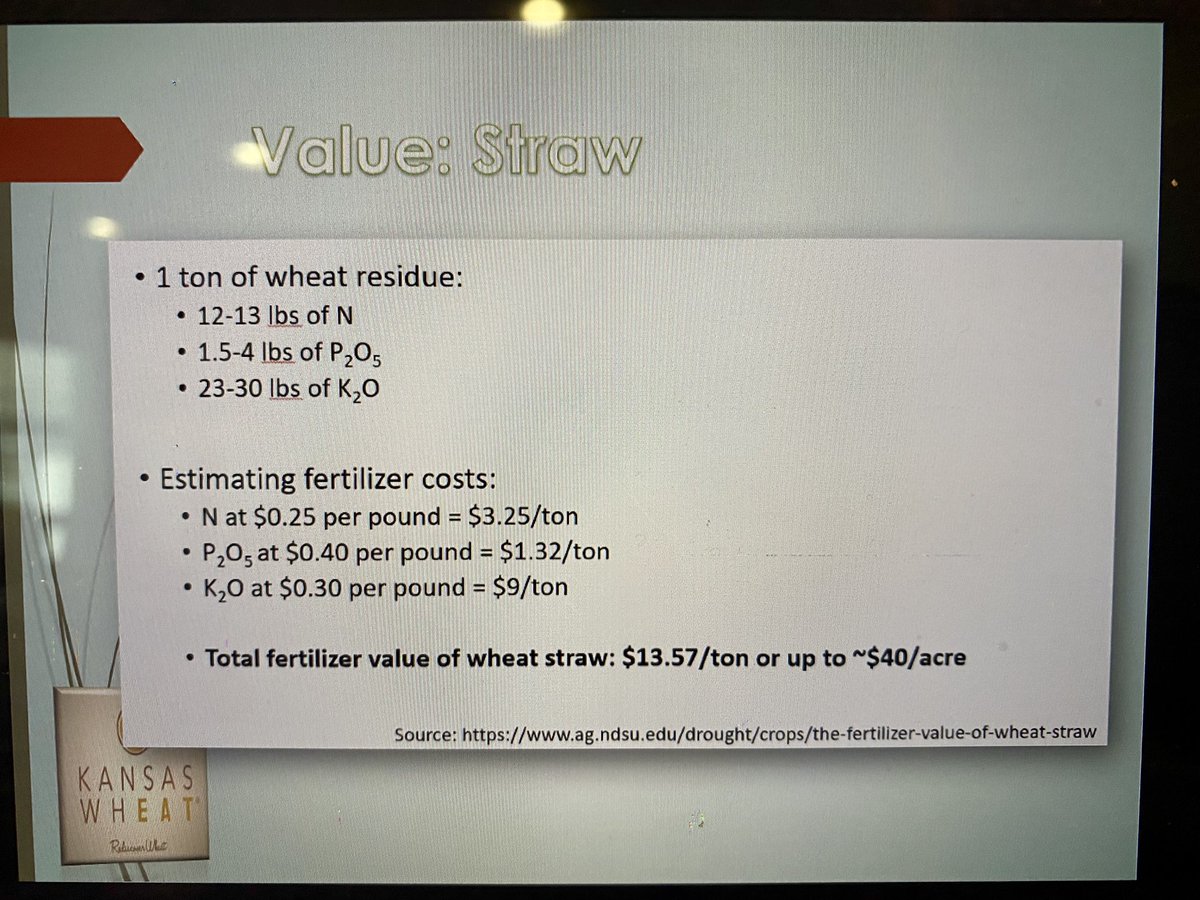 hhetterick's tweet photo. Justin Gilpin of @KansasWheat shares the value of wheat straw as  @SoilPartners #Wheat Week kicks off this morning virtually. He says soil health can play a role in ROI. 🚜 🌾 https://t.co/VdUAzzfHDx