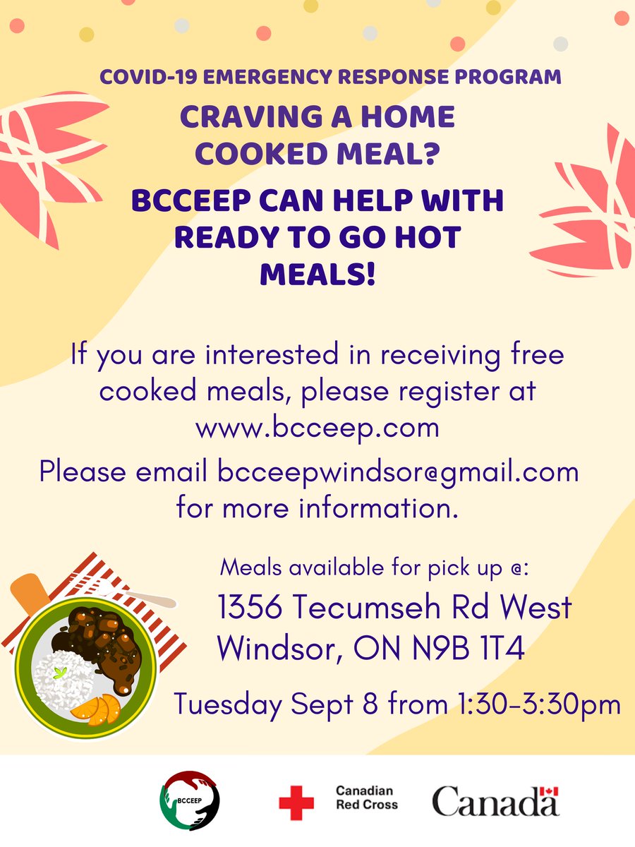 bcceep's tweet photo. Delicious Nigerian meals, free to the community, today @ 1356 Tecumseh Rd West! Must be registered in advance  https://t.co/vzVVJkrgwR. https://t.co/HCGkJqSEYJ