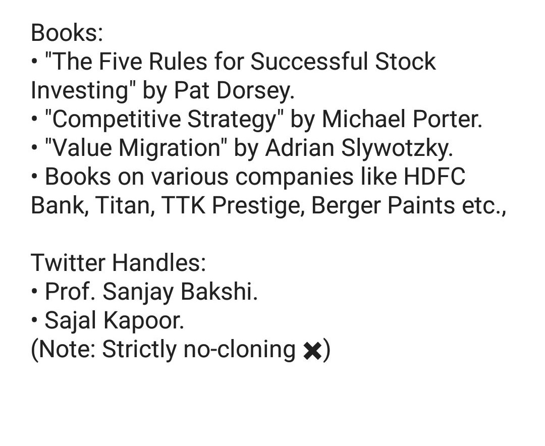 Thread on "Investing Resources"Day 1: Best sources which help us to understand the business models.