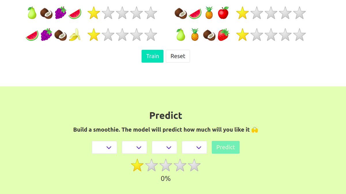 mallorcabootcam's tweet photo. Nuestro #coder @ralvgar ha acabado el precurso y empieza con proyectos 🙌

Va a crear un recomendador de smoothies que usará #IA para predecir tus gustos 😱😱

Te enseñaremos a hacerlo próximamente en un taller con @mallorcacoding https://t.co/77Es80hkVj