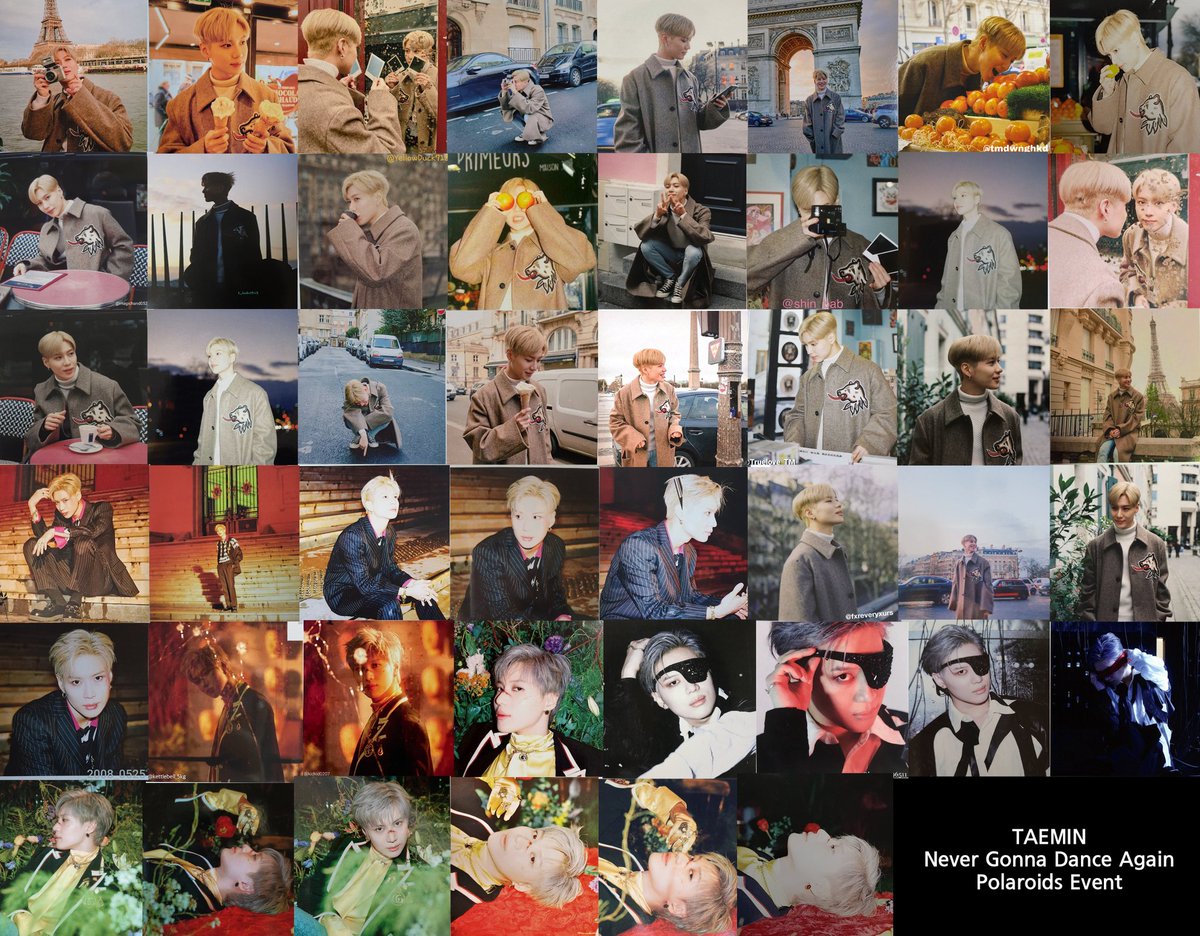 휴... 귀한 태민이 폴라로이드 사진 올려주신 한분한분께 감사의 마음을 전하구요ㅠ 
일단 트위터에서 찾은 50종 중 46종 모음 
혹시라도 나중에 찾지 못한 사진들을 발견하게 되면 그때야말로 최종완성을ㅠㅇㅠ)9