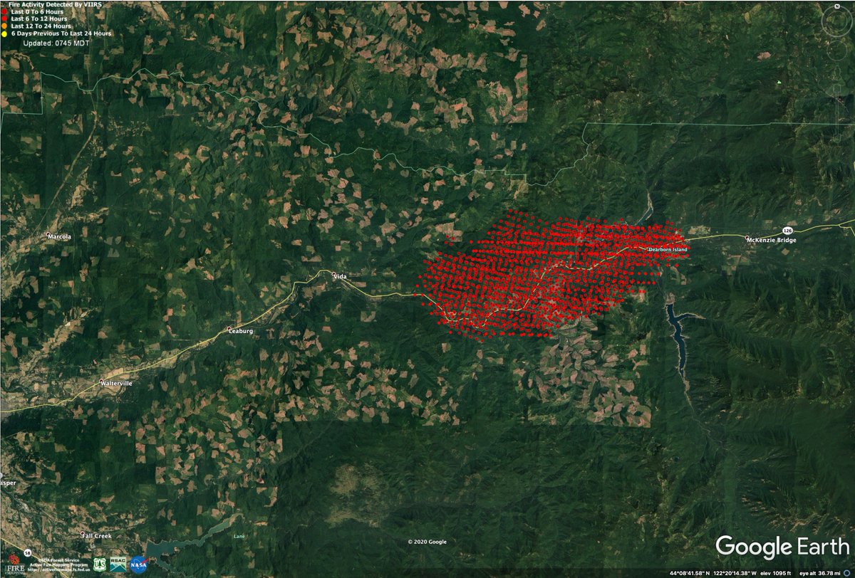 Zeke Lunder On Twitter Unreal Fire Conditions On The Western Slope Of The Oregon Cascades Enormous Overnight Runs One In Detroit 25 Miles Of Spread And The Other Down The Mackenzie