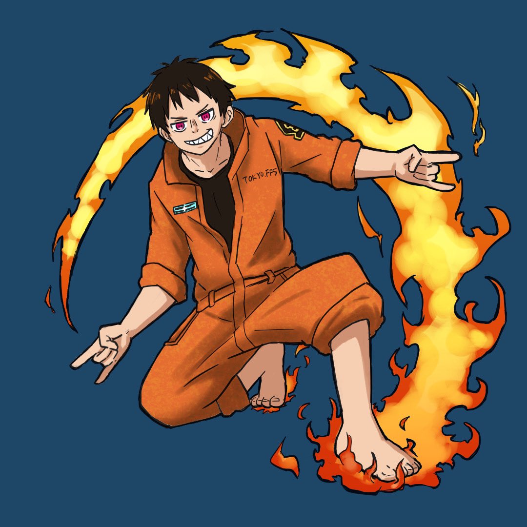 「炎炎は制服のバリエーションがあって描くの飽きない。そしてどの服デザインも好み #」|夢想屋 はる🍀のイラスト