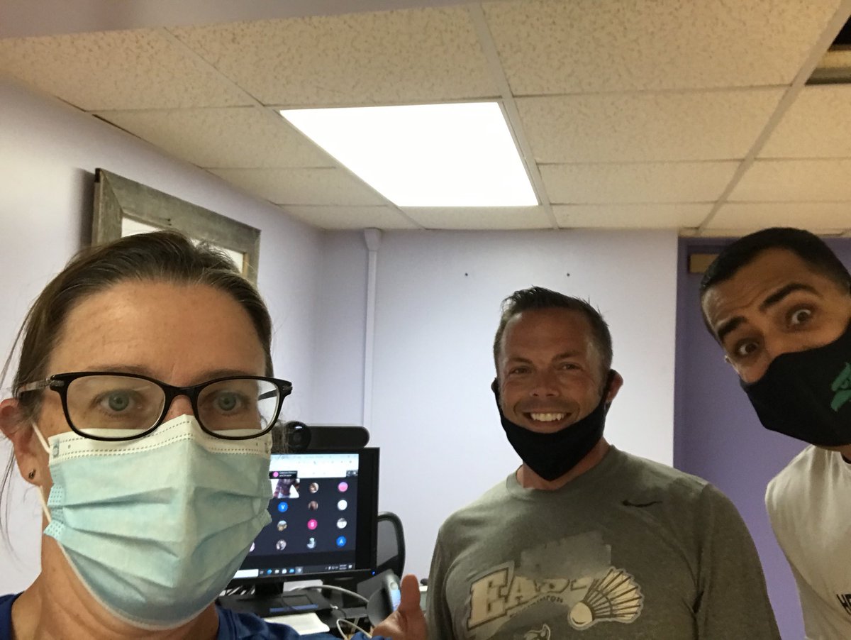 Thanks Mr Disrude and period 3 Yoga!  Had a blast joining in today w/ Mr Stephenson.  I need some work on my chaturanga 😉 ⁦<a href="/Maine_East/">Maine East HS</a>⁩