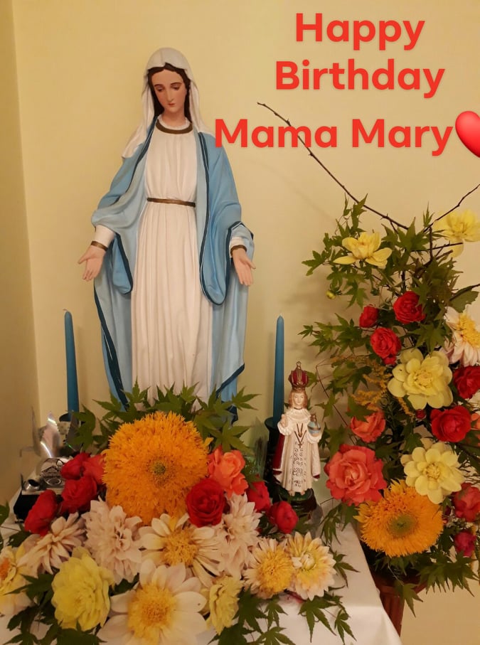 PoorClaresCarl's tweet photo. Today is the birthday of the Blessed Virgin Mary https://t.co/XHFVFIPFvt https://t.co/oM95pYoIsM