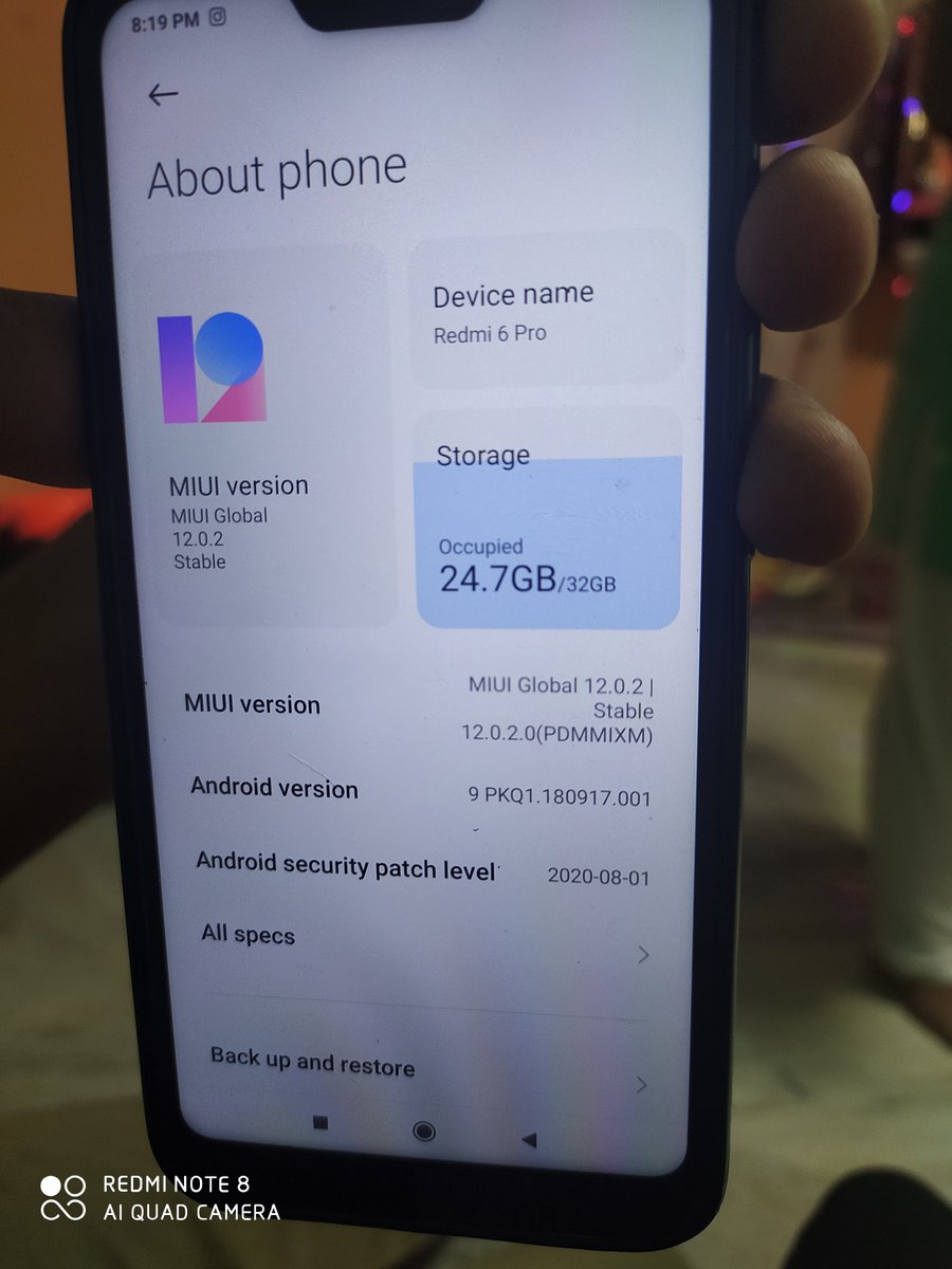 cutie_pie_angle's tweet photo. Mi company is such a worst in updation 
I heard soo long miui 12 is coming in August but no updation...and now note 6 pro updated with miui 12 ...
Can You Please tell me When will the update of Mui 12 be seen in Redmi Note 8. 
#MIUI12 #MIUI12Update #MIUI @MIUI_India @miuirom https://t.co/BuobIug067