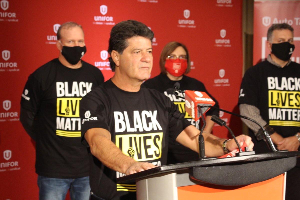 UniforTheUnion's tweet photo. BREAKING: Unifor National President @JerryPDias announces Ford Motor Company as the #AutoTalks20 target to set the pattern agreement. https://t.co/K3iVhgomUT
