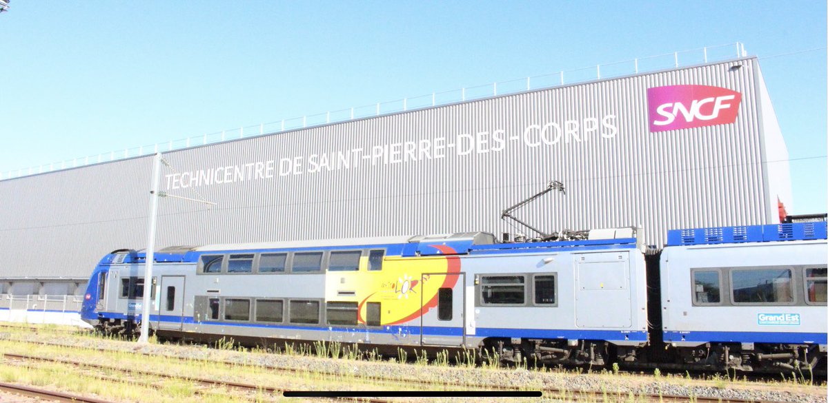 DulacMarc's tweet photo. Un mois déjà ... la dernière rame Z386 (24571) quittait le technicentre après sa modification #ERTMS #ETCSGO https://t.co/w7rvaPR5Kh