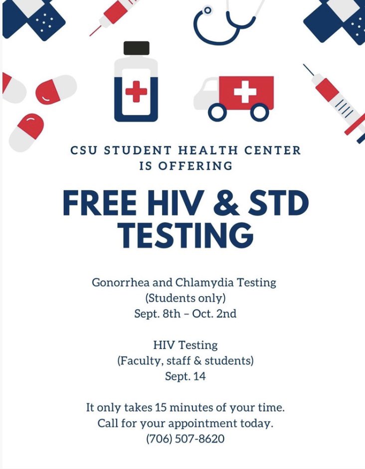 CaaapCsu's tweet photo. Visit CSU’s Health Center for free &amp; confidential testing!!! #knowyourstatus https://t.co/QEydzit4yO