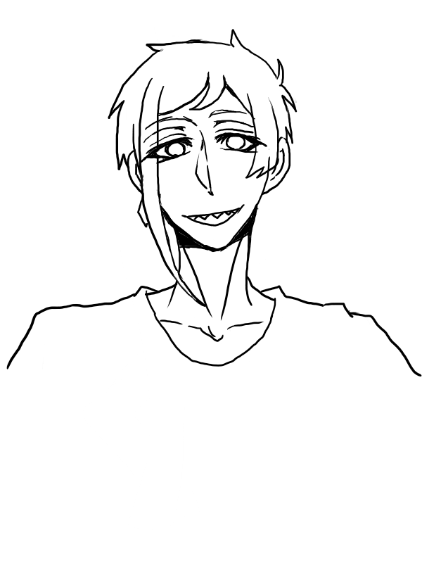 今日はこれ(昔はこれが主だった)
線っぽいなにか→色

ラフを抜かすパターンで描いた 